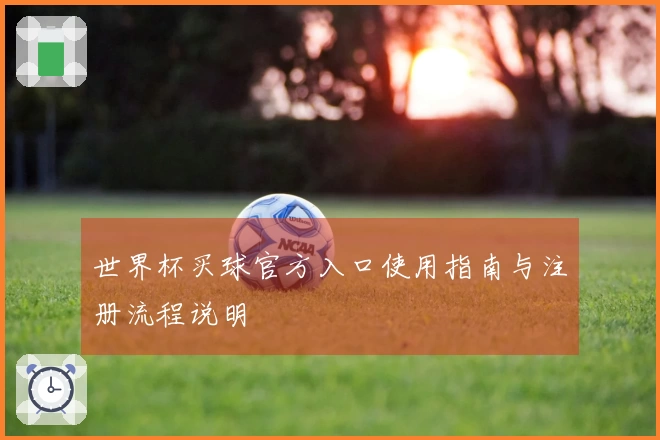 世界杯买球官方入口使用指南与注册流程说明