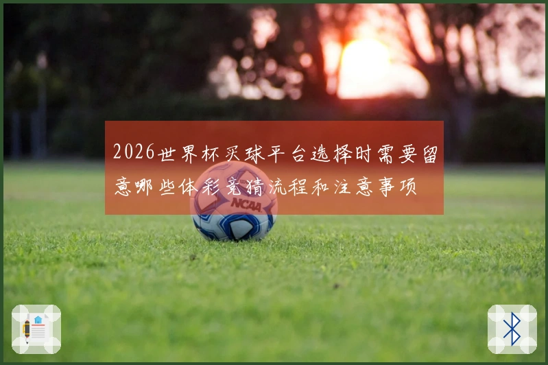 2026世界杯买球平台选择时需要留意哪些体彩竞猜流程和注意事项